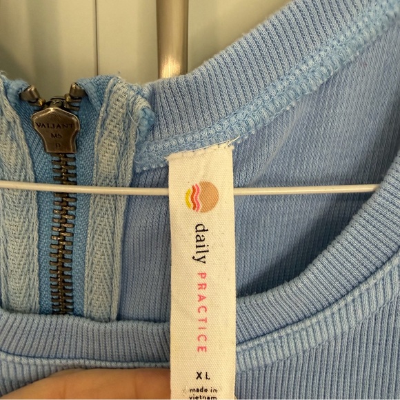 DAILY PRACTICE x ANTHROPOLOGIE Sky High Midi Dress in Sky Blue - Picture 5 of 11